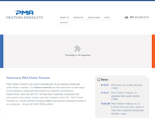 Tablet Screenshot of pmafrictionproducts.com
